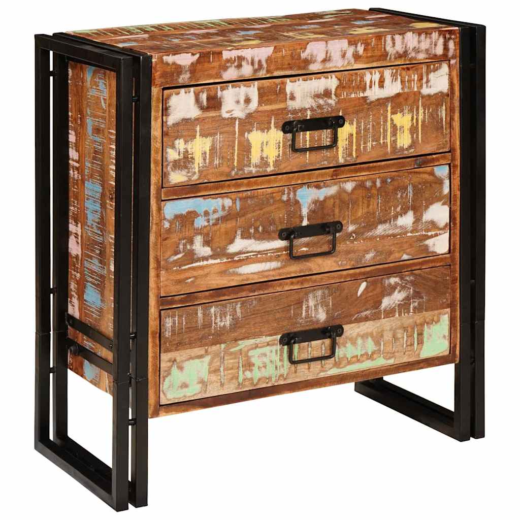 Dressoir met lade Bruin 66 x 33 x 70 cm Massief gerecycled hout is nu te koop bij PeponiXL, paradijselijk wonen!