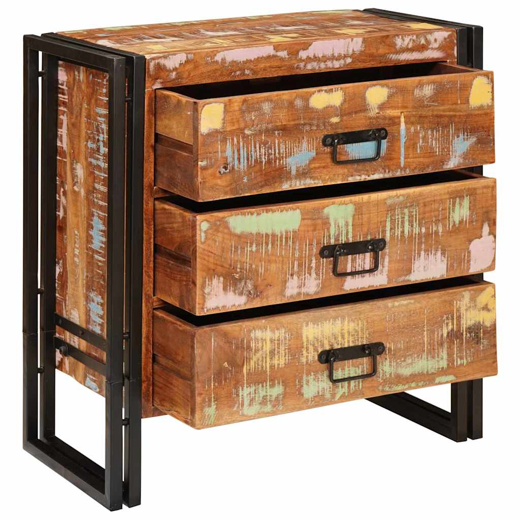 Dressoir met lade Bruin 66 x 33 x 70 cm Massief gerecycled hout is nu te koop bij PeponiXL, paradijselijk wonen!