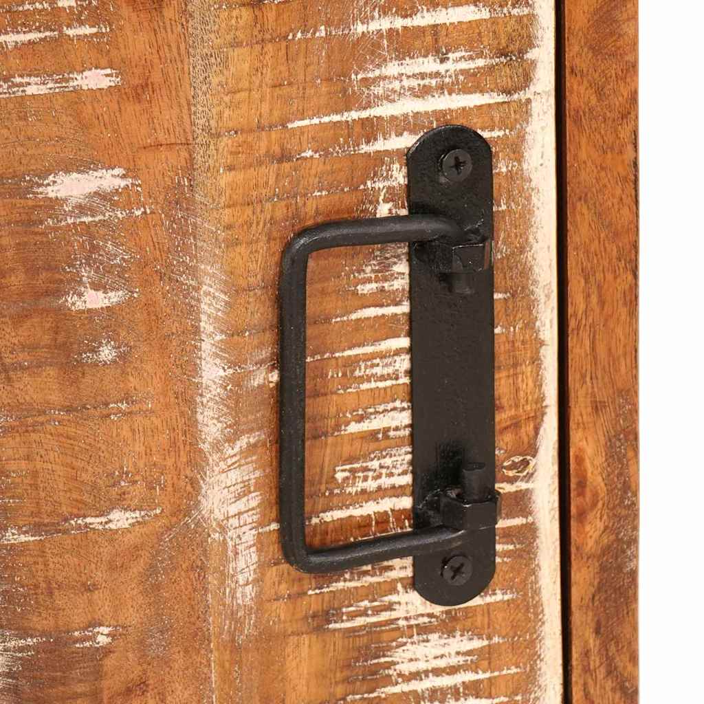 Nachtkastje Bruin 35 x 33 x 48 cm Massief gerecycled hout is nu te koop bij PeponiXL, paradijselijk wonen!