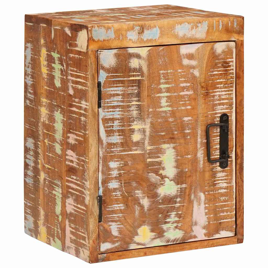 Nachtkastje Bruin 35 x 33 x 48 cm Massief gerecycled hout is nu te koop bij PeponiXL, paradijselijk wonen!