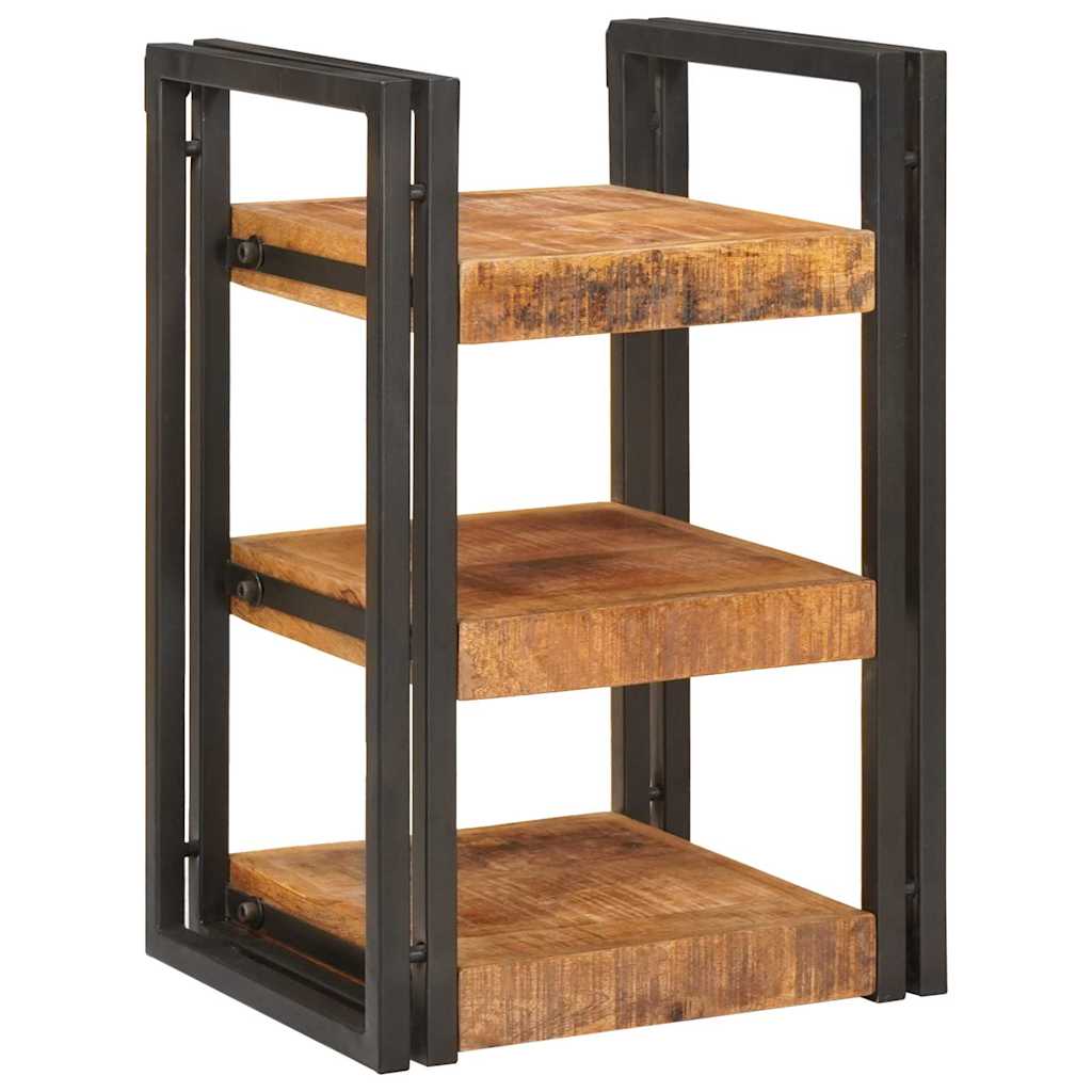Nachtkastje 2 pcs Bruin en zwart Massief Mango Hout is nu te koop bij PeponiXL, paradijselijk wonen!