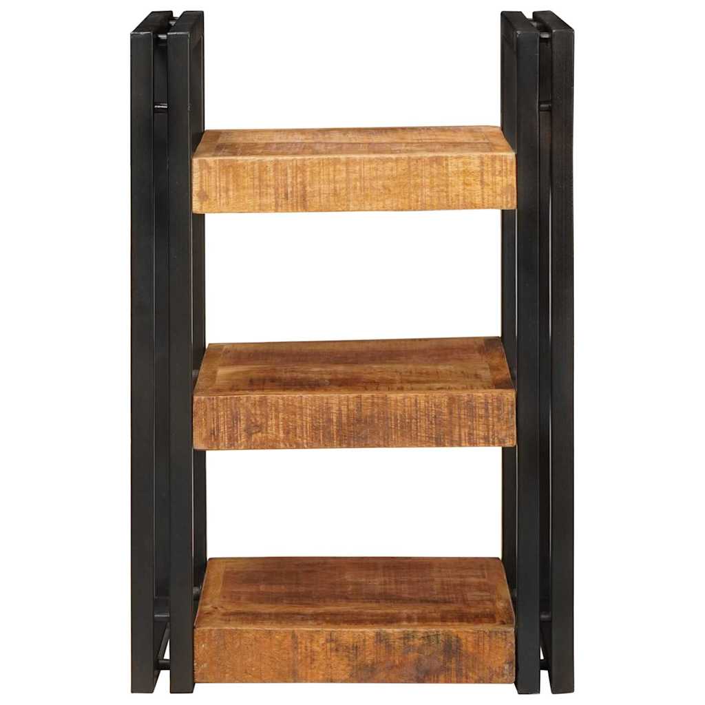 Nachtkastje 2 pcs Bruin en zwart Massief Mango Hout is nu te koop bij PeponiXL, paradijselijk wonen!