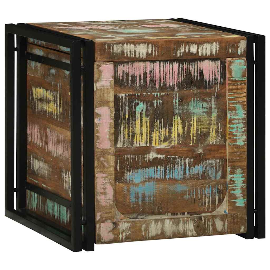 Opbergbox met opslag 50 x 50 x 50 cm Massief Gerecycled Hout is nu te koop bij PeponiXL, paradijselijk wonen!