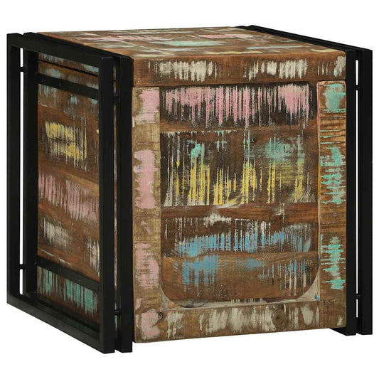 Opbergbox met opslag 50 x 50 x 50 cm Massief Gerecycled Hout is nu te koop bij PeponiXL, paradijselijk wonen!