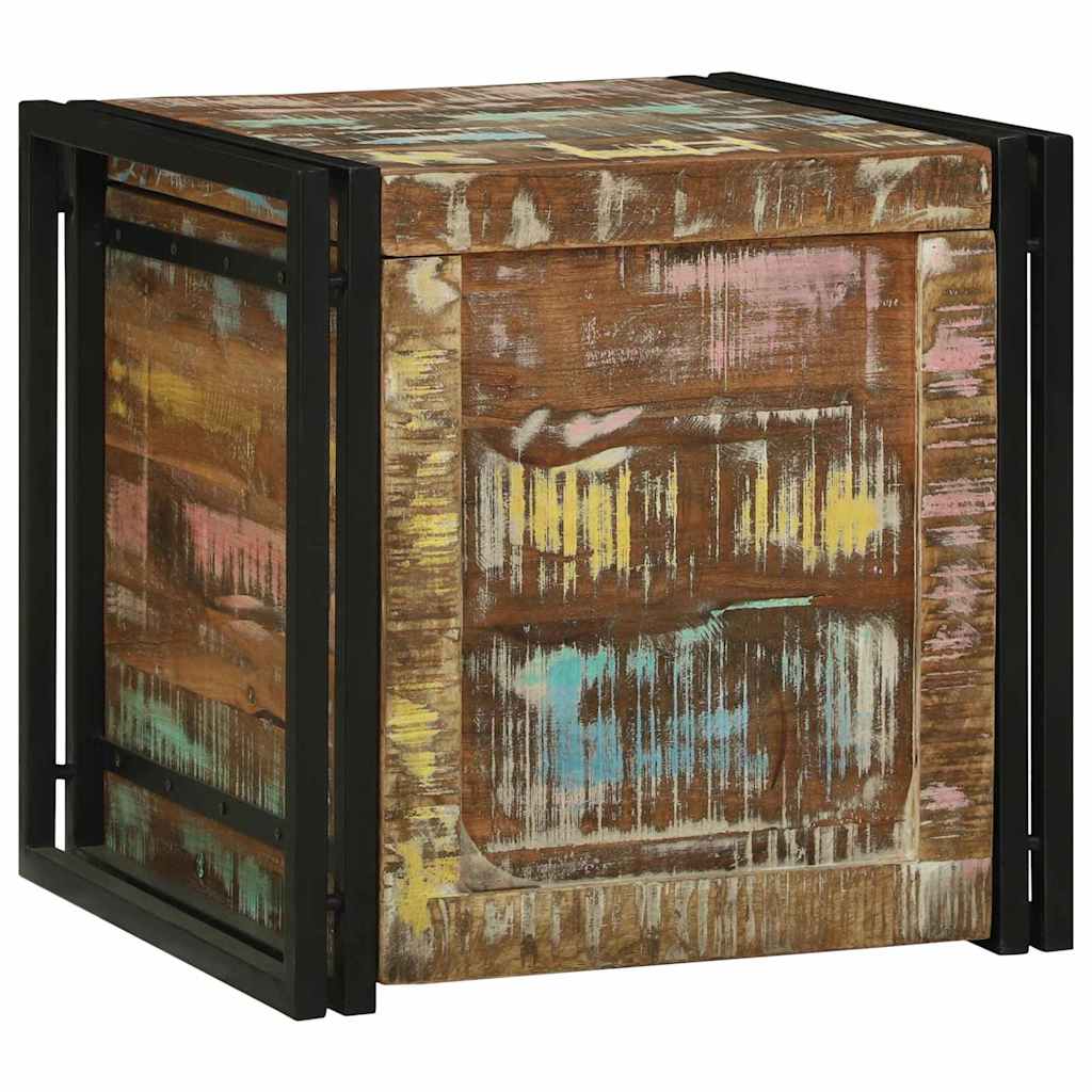 Opbergbox met opslag 50 x 50 x 50 cm Massief Gerecycled Hout is nu te koop bij PeponiXL, paradijselijk wonen!