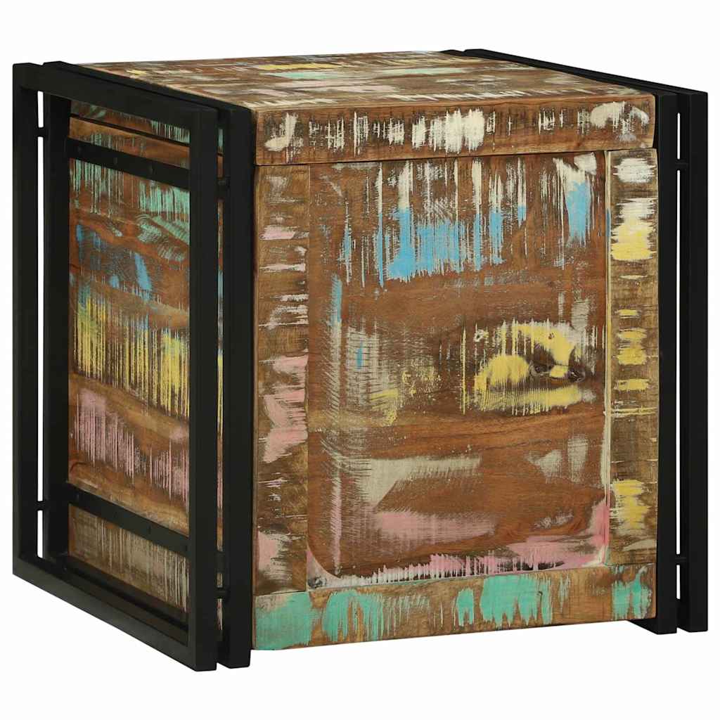 Opbergbox met opslag 50 x 50 x 50 cm Massief Gerecycled Hout is nu te koop bij PeponiXL, paradijselijk wonen!