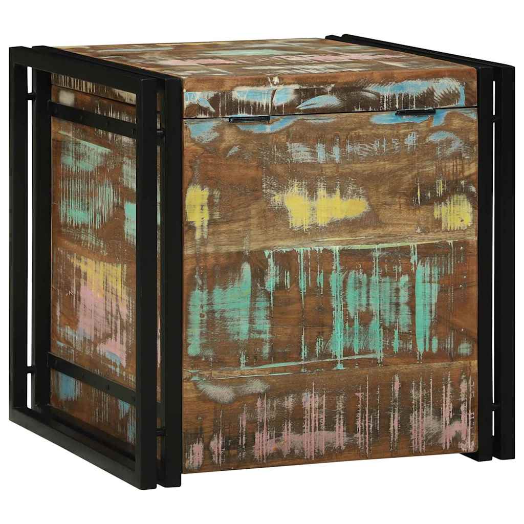Opbergbox met opslag 50 x 50 x 50 cm Massief Gerecycled Hout is nu te koop bij PeponiXL, paradijselijk wonen!