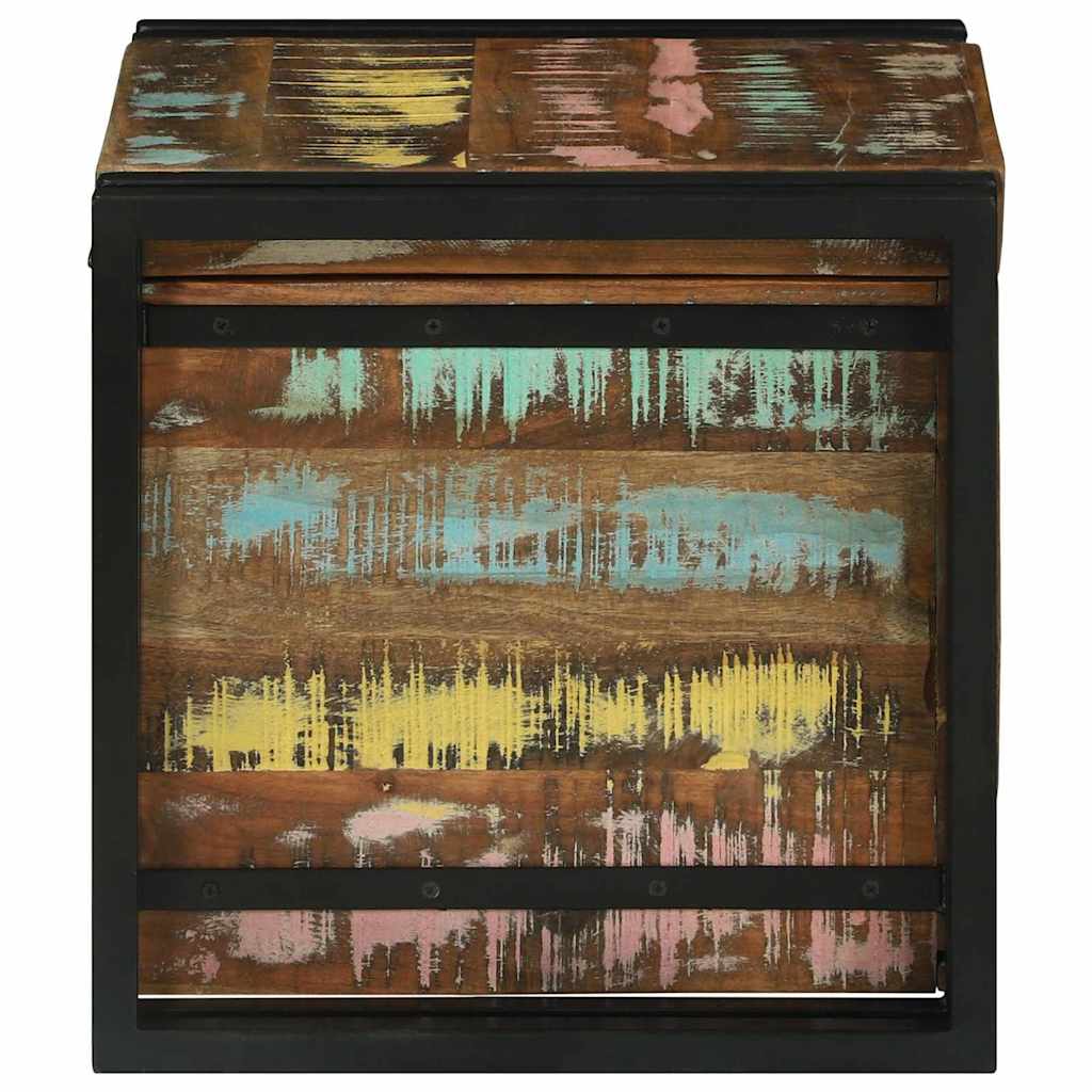 Opbergbox Bruin en zwart 40 x 40 x 40 cm Massief Acaciahout is nu te koop bij PeponiXL, paradijselijk wonen!