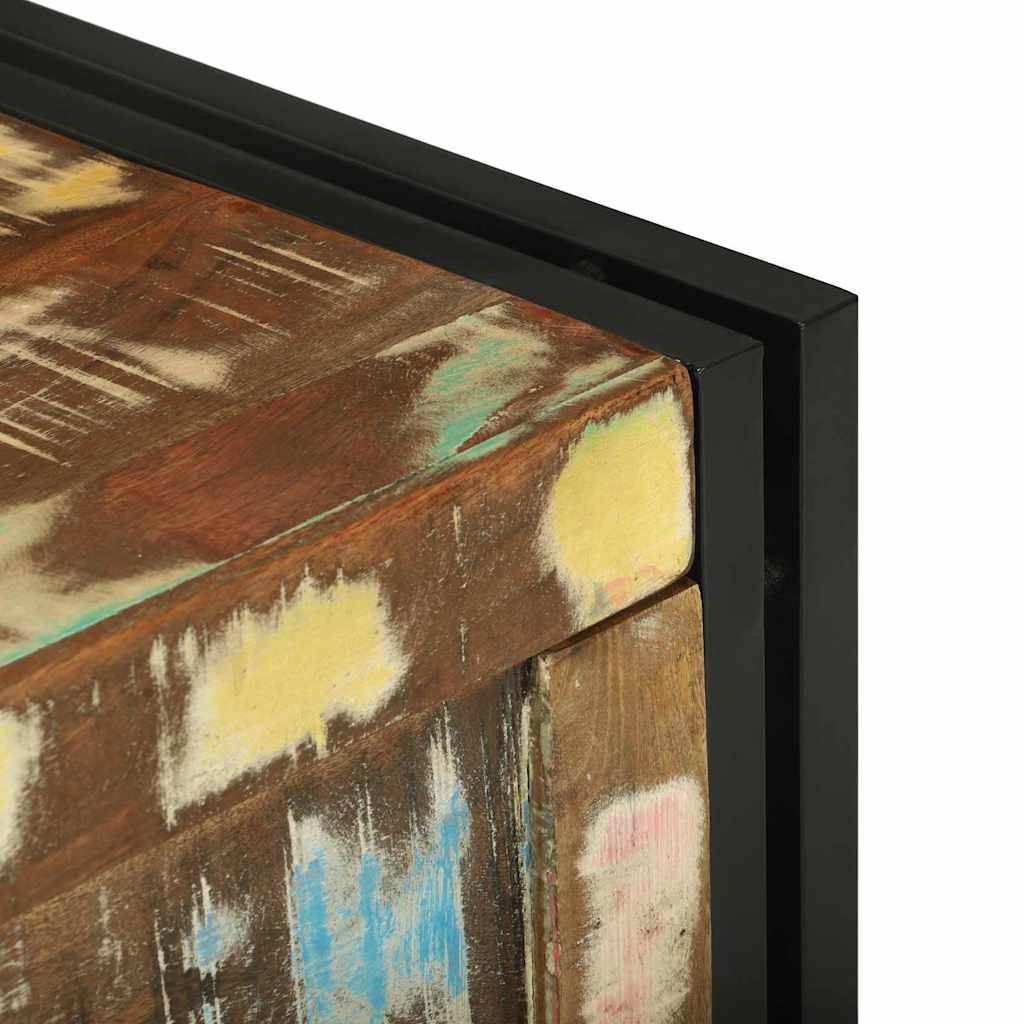 Opbergbox Bruin en zwart 60 x 40 x 41 cm hergebruikt hout is nu te koop bij PeponiXL, paradijselijk wonen!