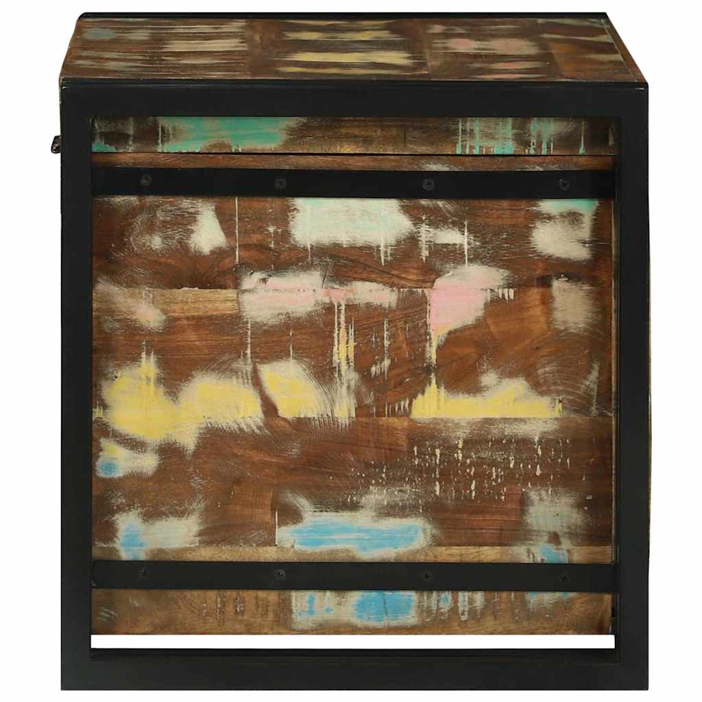 Opbergbox Bruin en zwart 60 x 40 x 41 cm hergebruikt hout is nu te koop bij PeponiXL, paradijselijk wonen!
