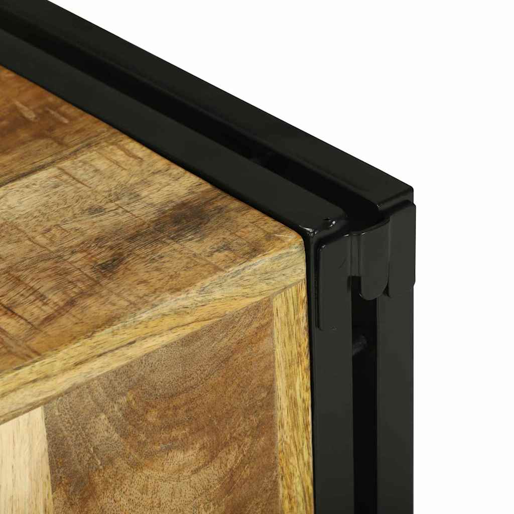 Wijnrek Bruin en zwart 35 x 35 x 39 cm Massief Mango Hout is nu te koop bij PeponiXL, paradijselijk wonen!