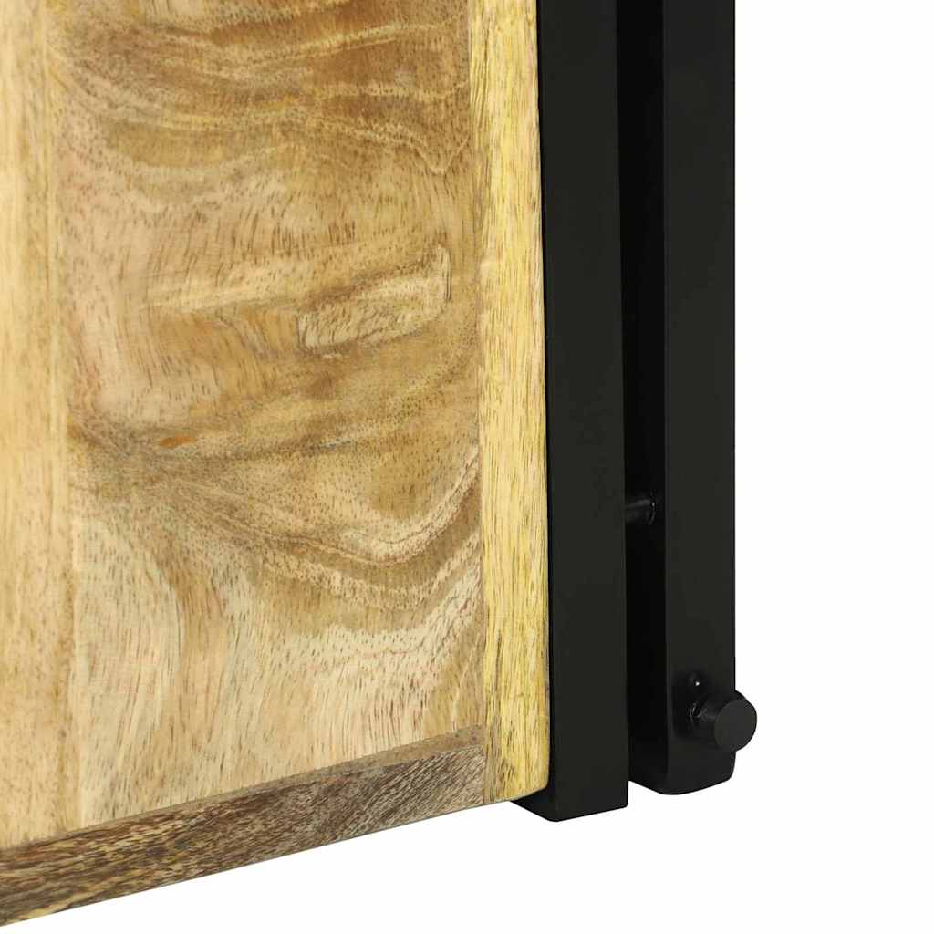 Wijnrek Bruin en zwart 35 x 35 x 39 cm Massief Mango Hout is nu te koop bij PeponiXL, paradijselijk wonen!