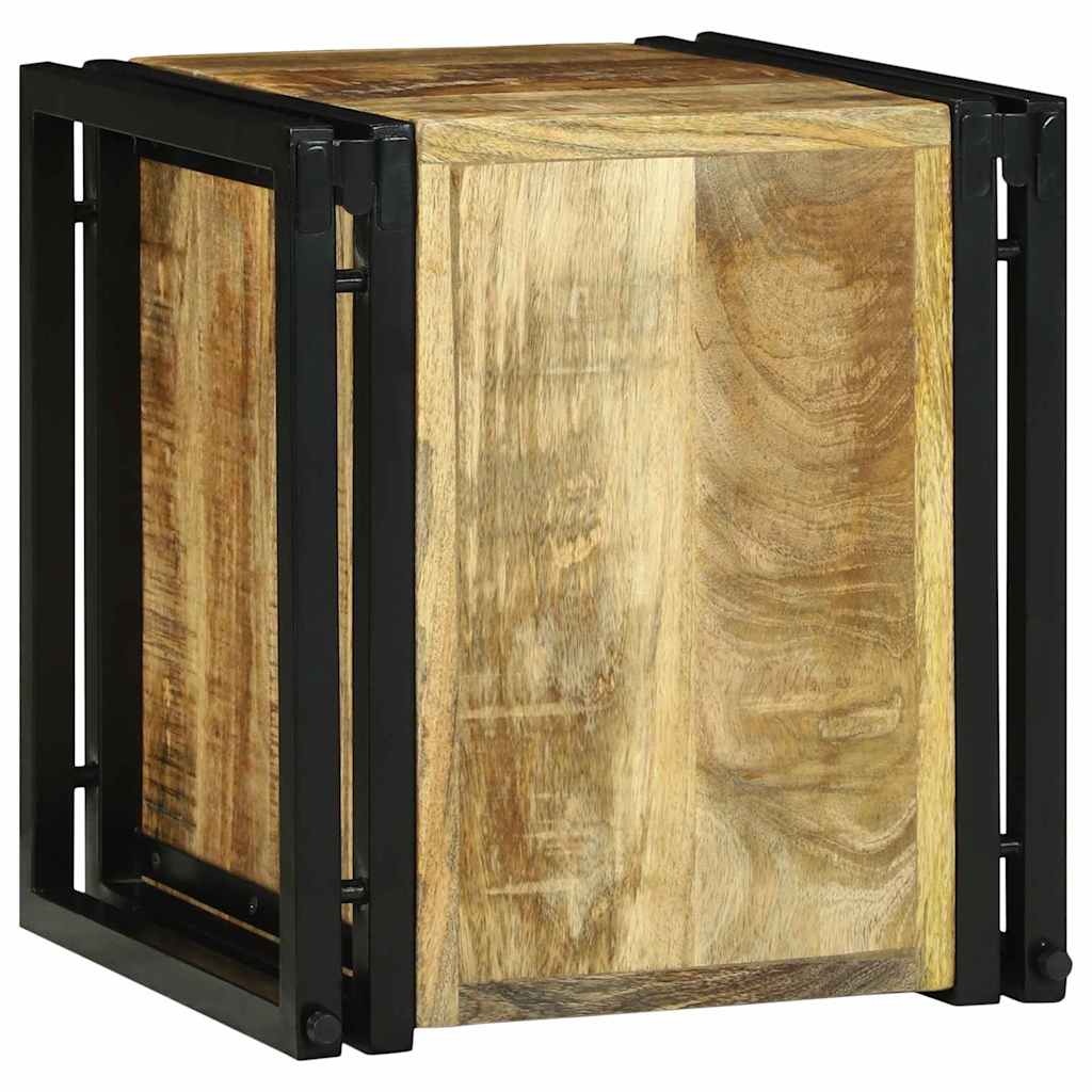 Wijnrek Bruin en zwart 35 x 35 x 39 cm Massief Mango Hout is nu te koop bij PeponiXL, paradijselijk wonen!