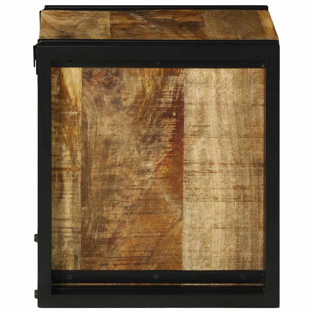 Wijnrek Bruin en zwart 35 x 35 x 39 cm Massief Mango Hout is nu te koop bij PeponiXL, paradijselijk wonen!