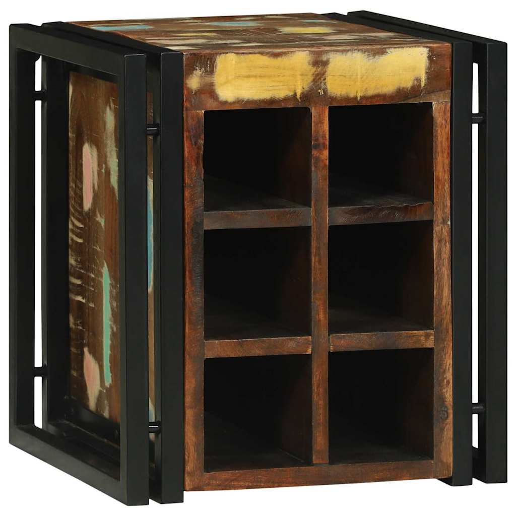 Wijnrek 35 x 35 x 39 cm Massief Gerecycled Hout is nu te koop bij PeponiXL, paradijselijk wonen!