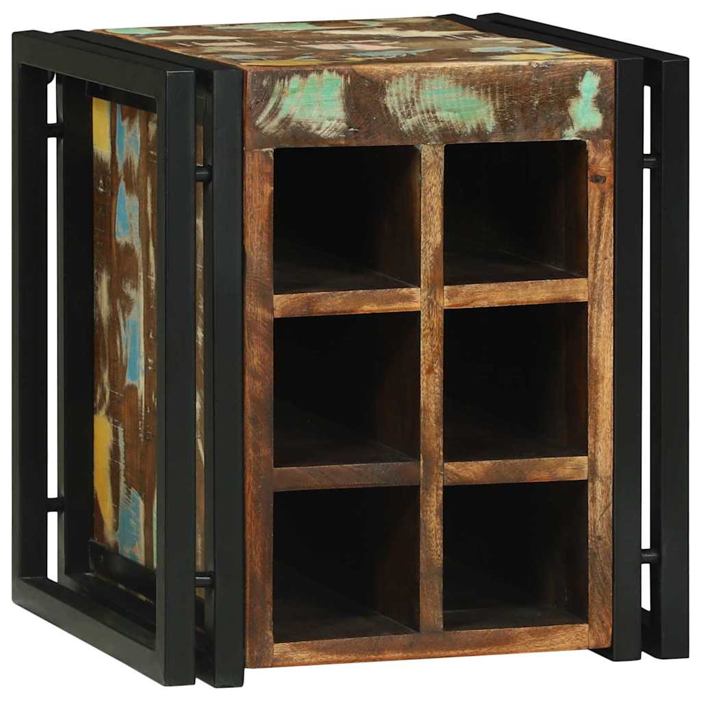 Wijnrek 35 x 35 x 39 cm Massief Gerecycled Hout is nu te koop bij PeponiXL, paradijselijk wonen!