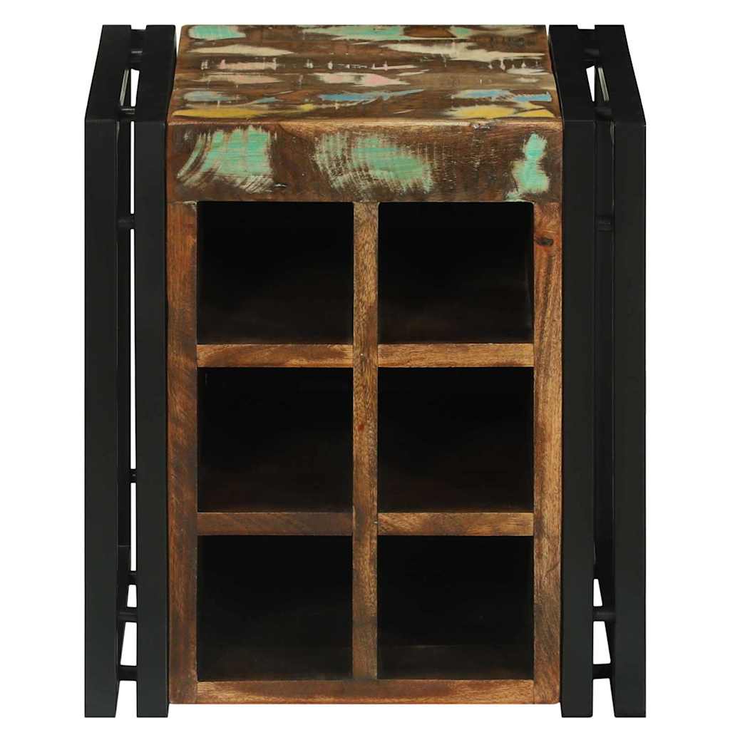 Wijnrek 35 x 35 x 39 cm Massief Gerecycled Hout is nu te koop bij PeponiXL, paradijselijk wonen!