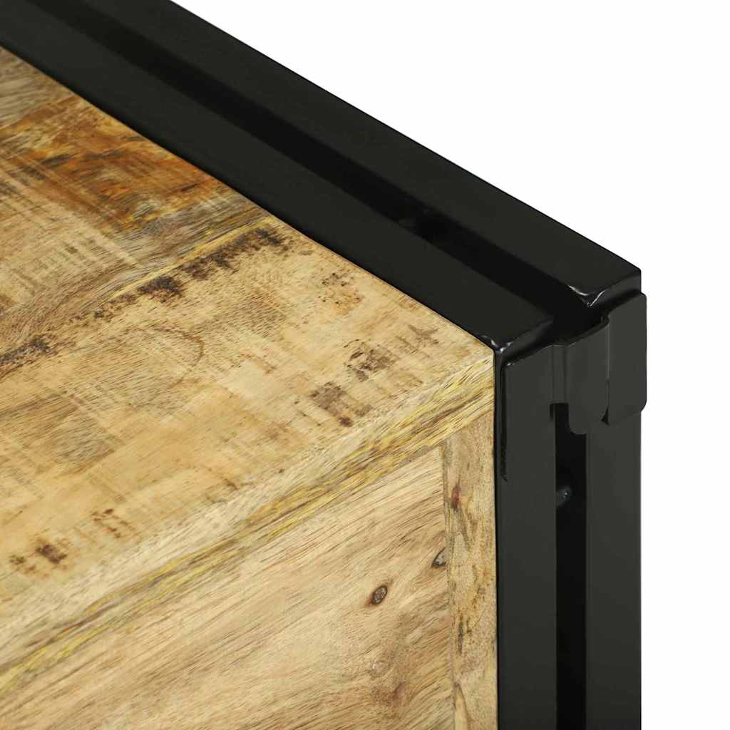 Wijnrek Bruin en zwart 46 x 35 x 27.5 cm Massief mangohout is nu te koop bij PeponiXL, paradijselijk wonen!