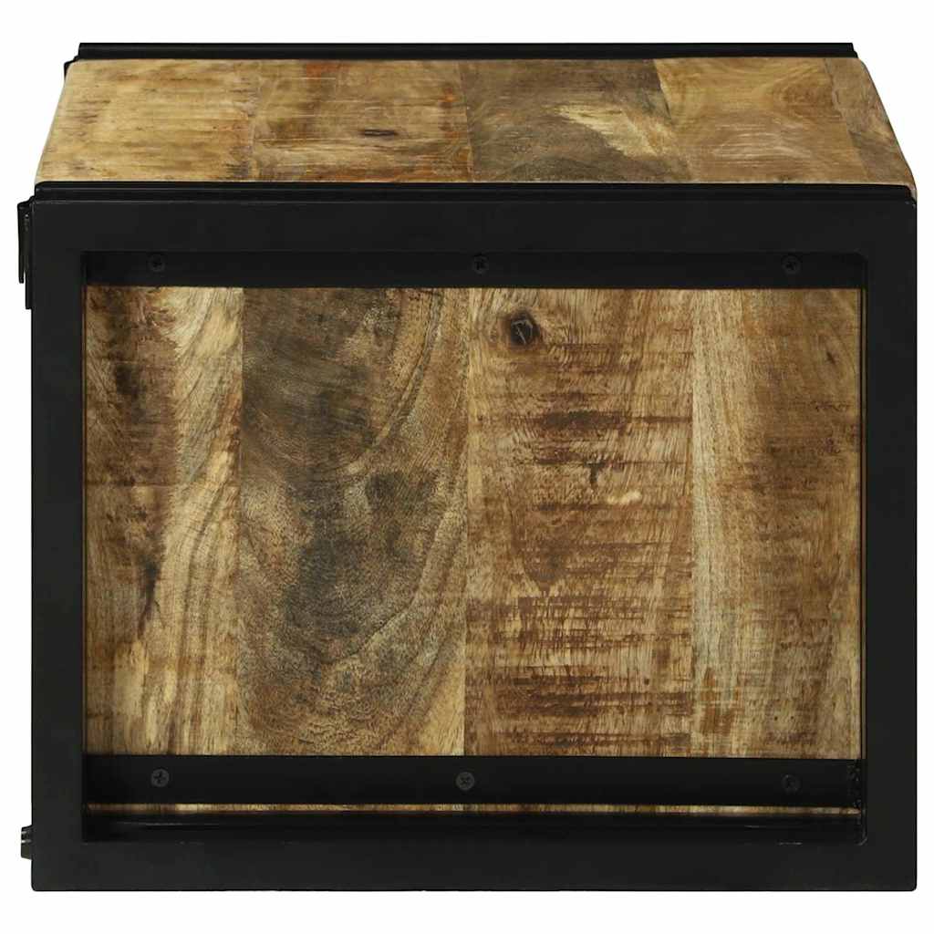 Wijnrek Bruin en zwart 46 x 35 x 27.5 cm Massief mangohout is nu te koop bij PeponiXL, paradijselijk wonen!