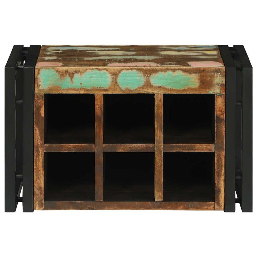 Wijnrek Multikleur 46 x 35 x 27.5 cm Massief gerecycled hout is nu te koop bij PeponiXL, paradijselijk wonen!