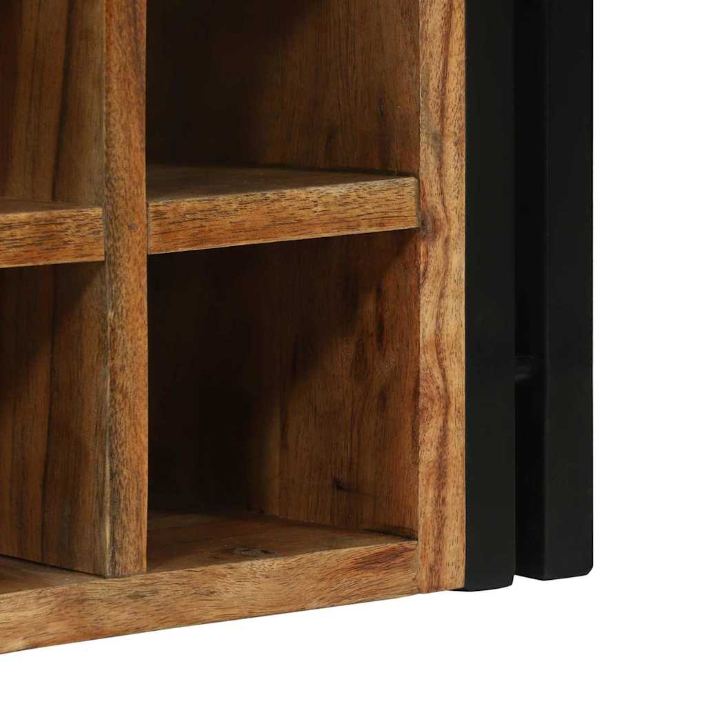 Wijnrek 2 pcs 46 x 35 x 27,5 cm Massief Acaciahout is nu te koop bij PeponiXL, paradijselijk wonen!