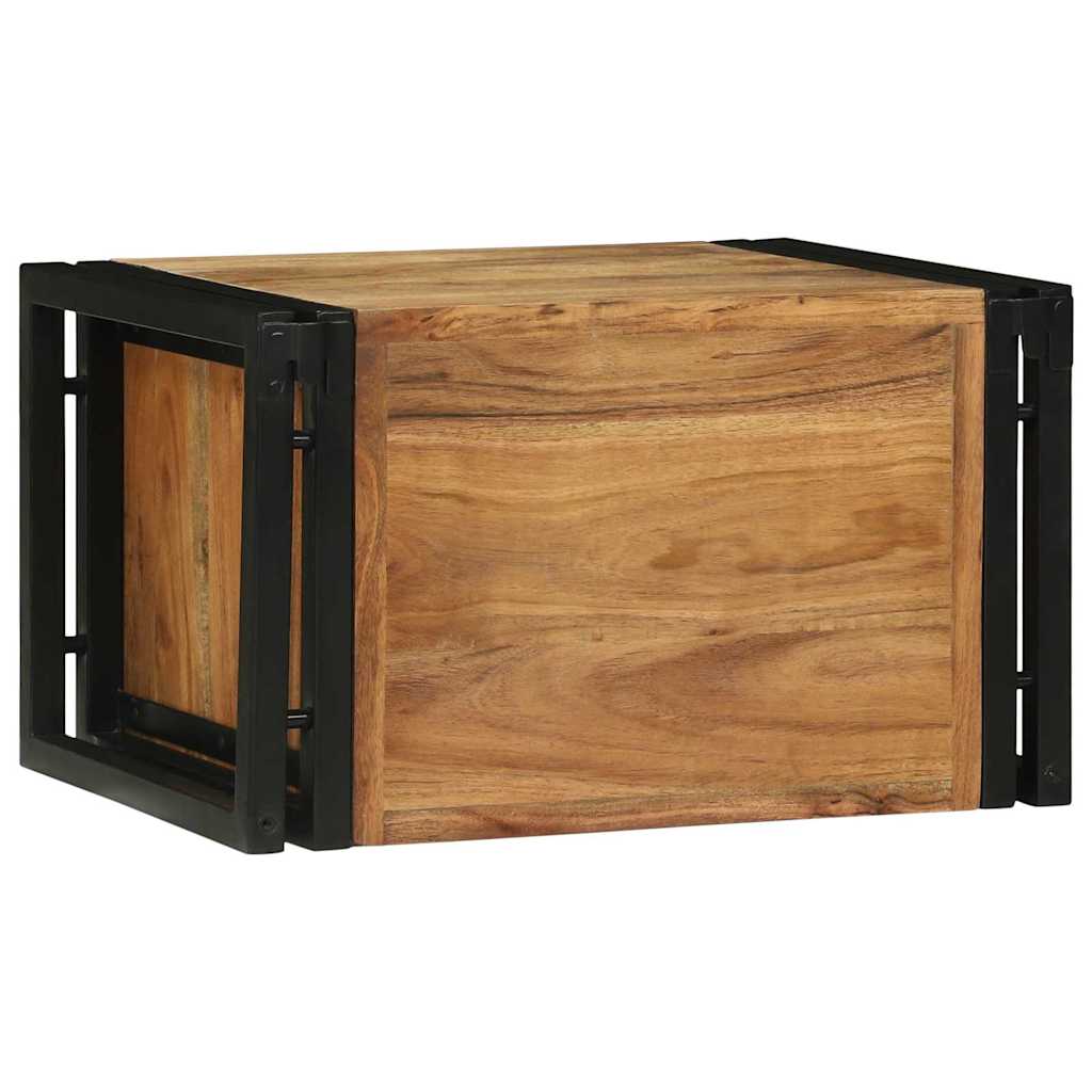 Wijnrek 2 pcs 46 x 35 x 27,5 cm Massief Acaciahout is nu te koop bij PeponiXL, paradijselijk wonen!