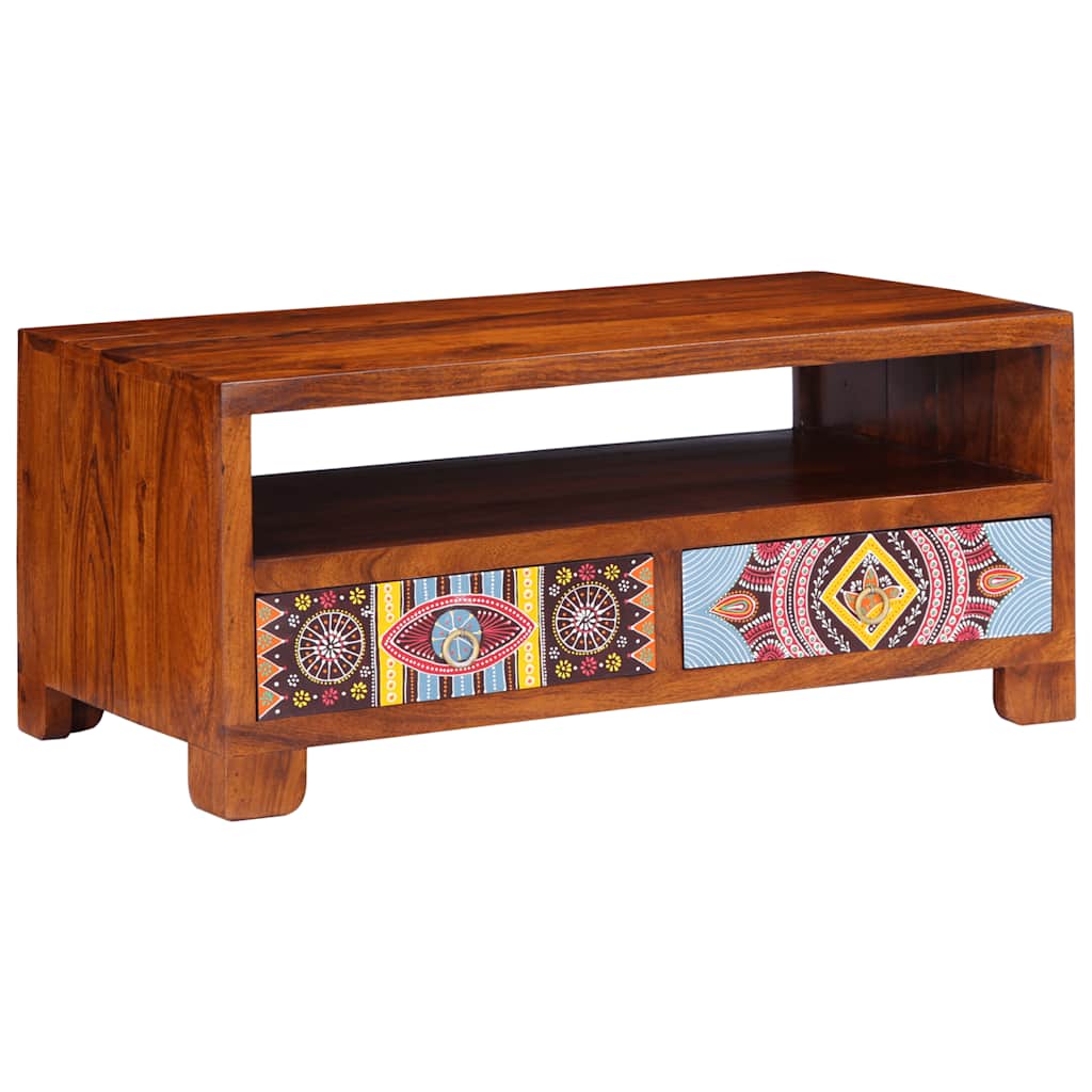 Salontafel 90x50x40 cm massief acaciahout is nu te koop bij PeponiXL, paradijselijk wonen!