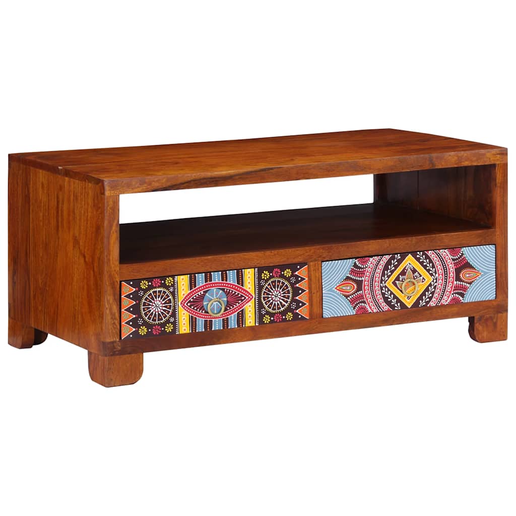 Salontafel 90x50x40 cm massief acaciahout is nu te koop bij PeponiXL, paradijselijk wonen!