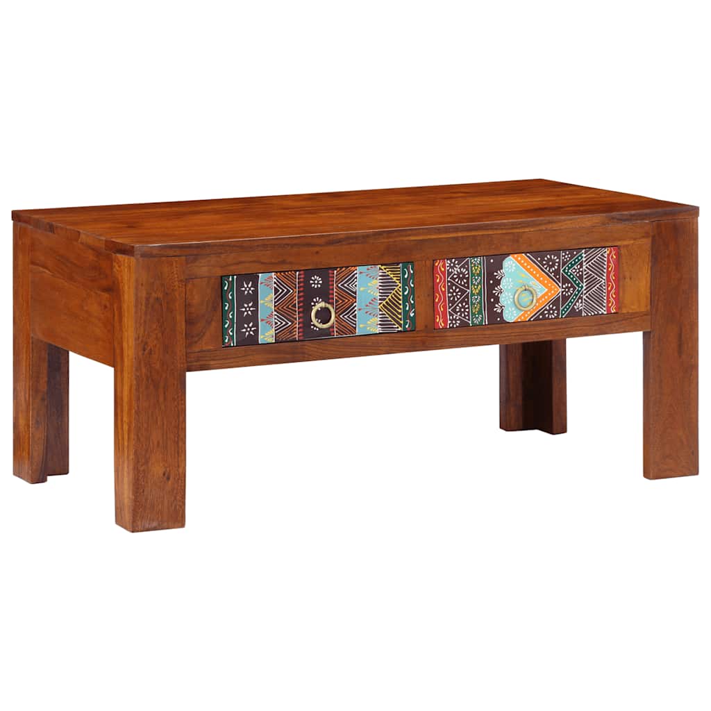 Salontafel 90x50x40 cm massief acaciahout is nu te koop bij PeponiXL, paradijselijk wonen!