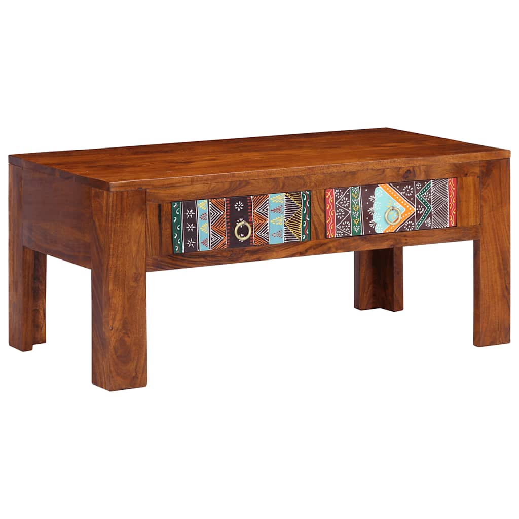 Salontafel 90x50x40 cm massief acaciahout is nu te koop bij PeponiXL, paradijselijk wonen!