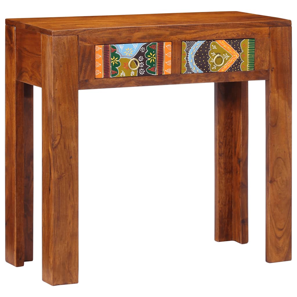 Wandtafel 80x35x75 cm massief acaciahout is nu te koop bij PeponiXL, paradijselijk wonen!