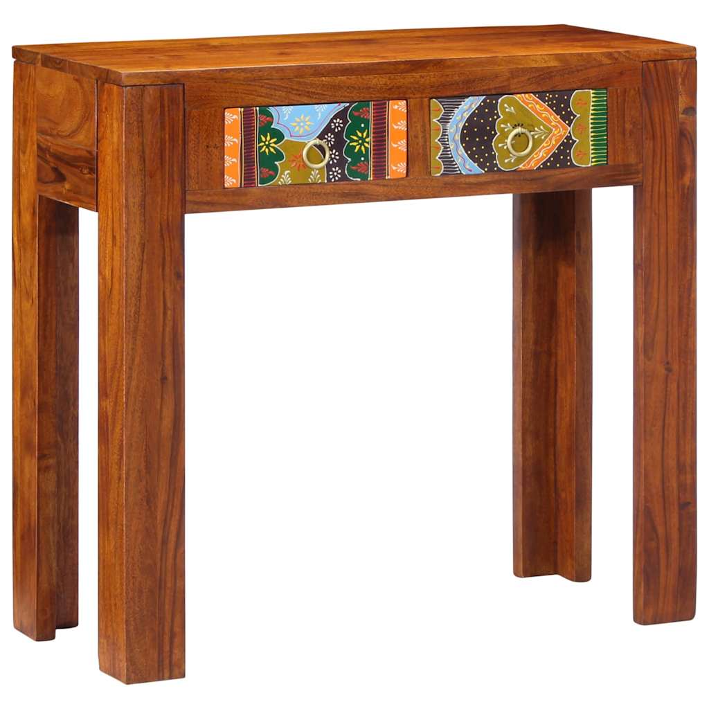 Wandtafel 80x35x75 cm massief acaciahout is nu te koop bij PeponiXL, paradijselijk wonen!