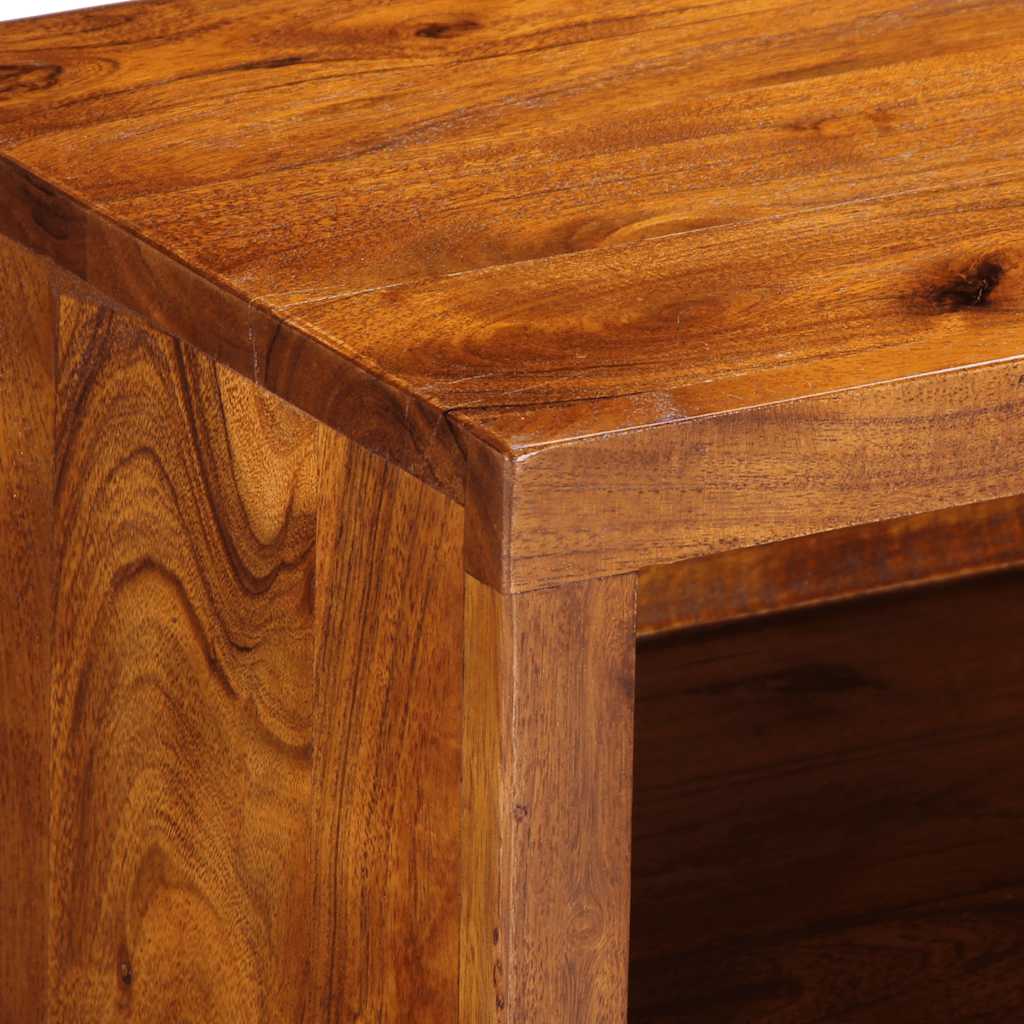 TV-meubel 110x30x40 massief acaciahout meerkleurig is nu te koop bij PeponiXL, paradijselijk wonen!