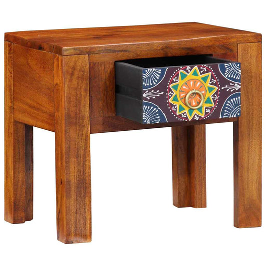 Bijzettafel met lade met opslag Bruin 40 x 30 x 36 cm is nu te koop bij PeponiXL, paradijselijk wonen!