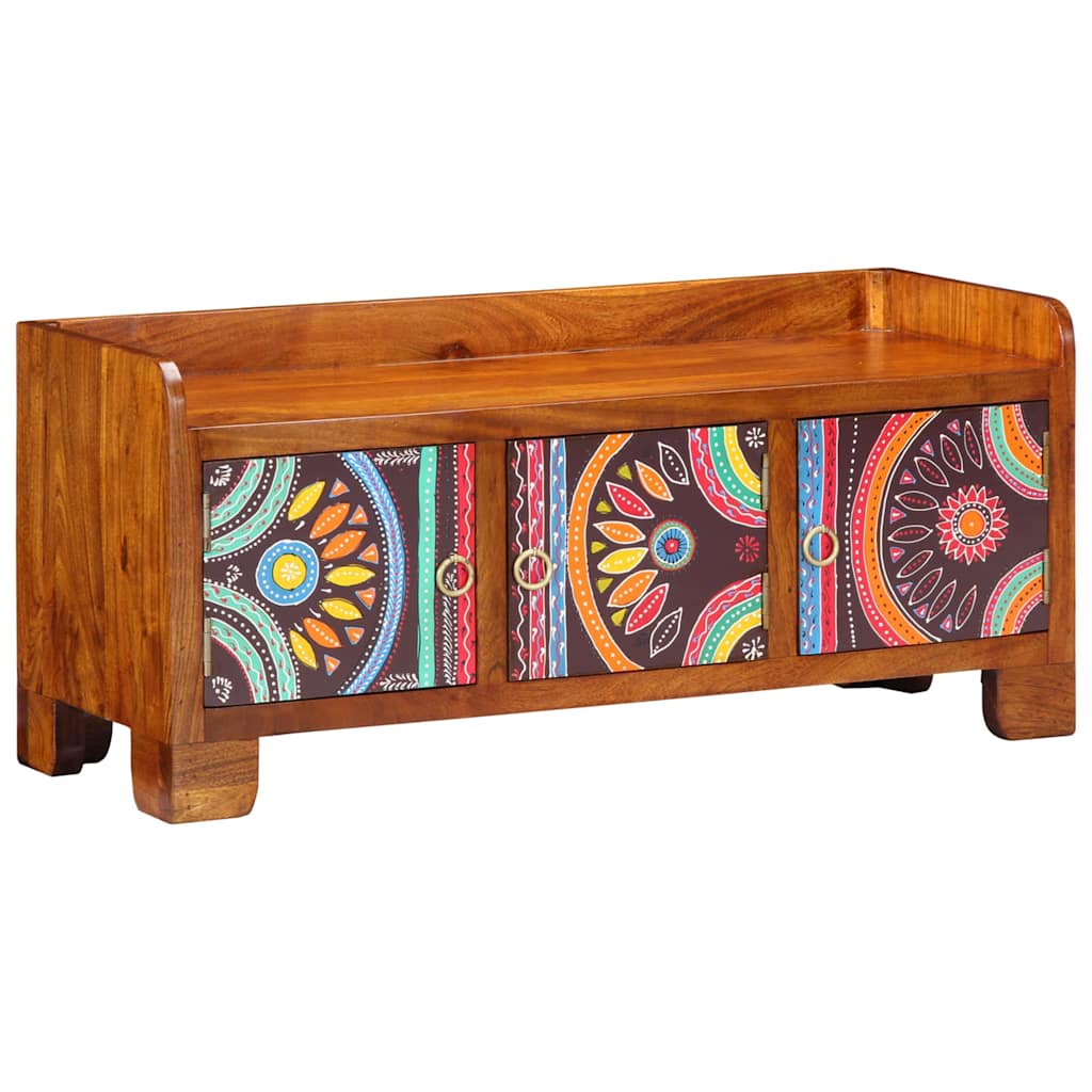 Schoenenkast Multikleur 90 x 35 x 40 cm Massief Acaciahout is nu te koop bij PeponiXL, paradijselijk wonen!