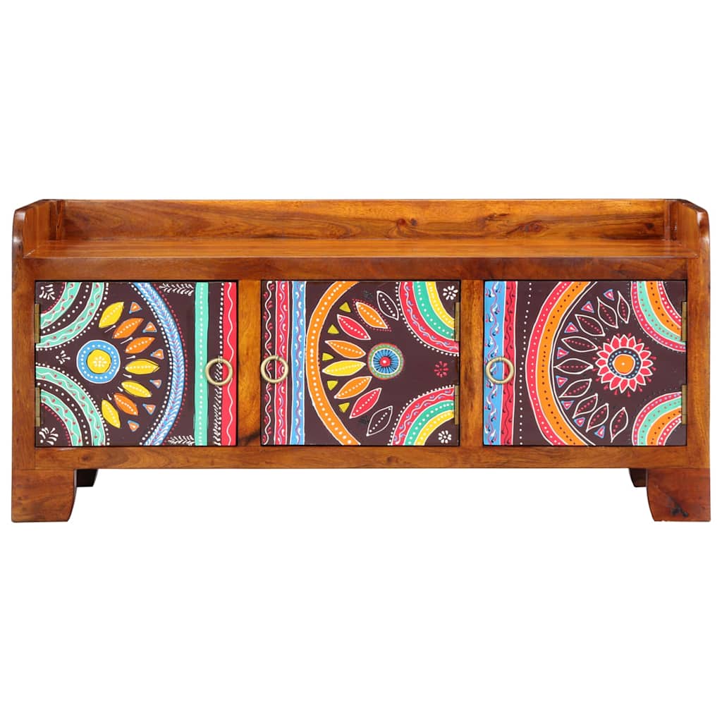 Schoenenkast Multikleur 90 x 35 x 40 cm Massief Acaciahout is nu te koop bij PeponiXL, paradijselijk wonen!