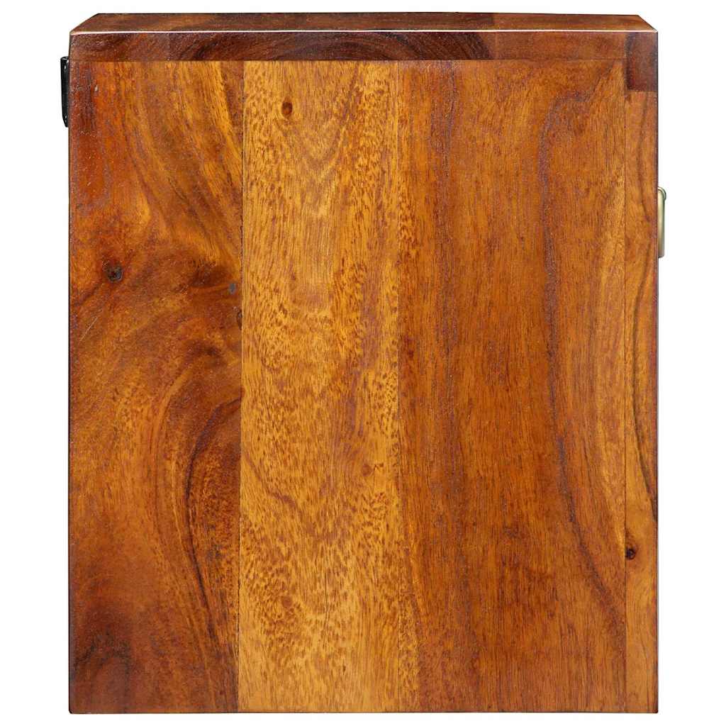 Nachtkastje 2 pcs Bruin 40 x 35 x 35 cm Massief Acaciahout is nu te koop bij PeponiXL, paradijselijk wonen!