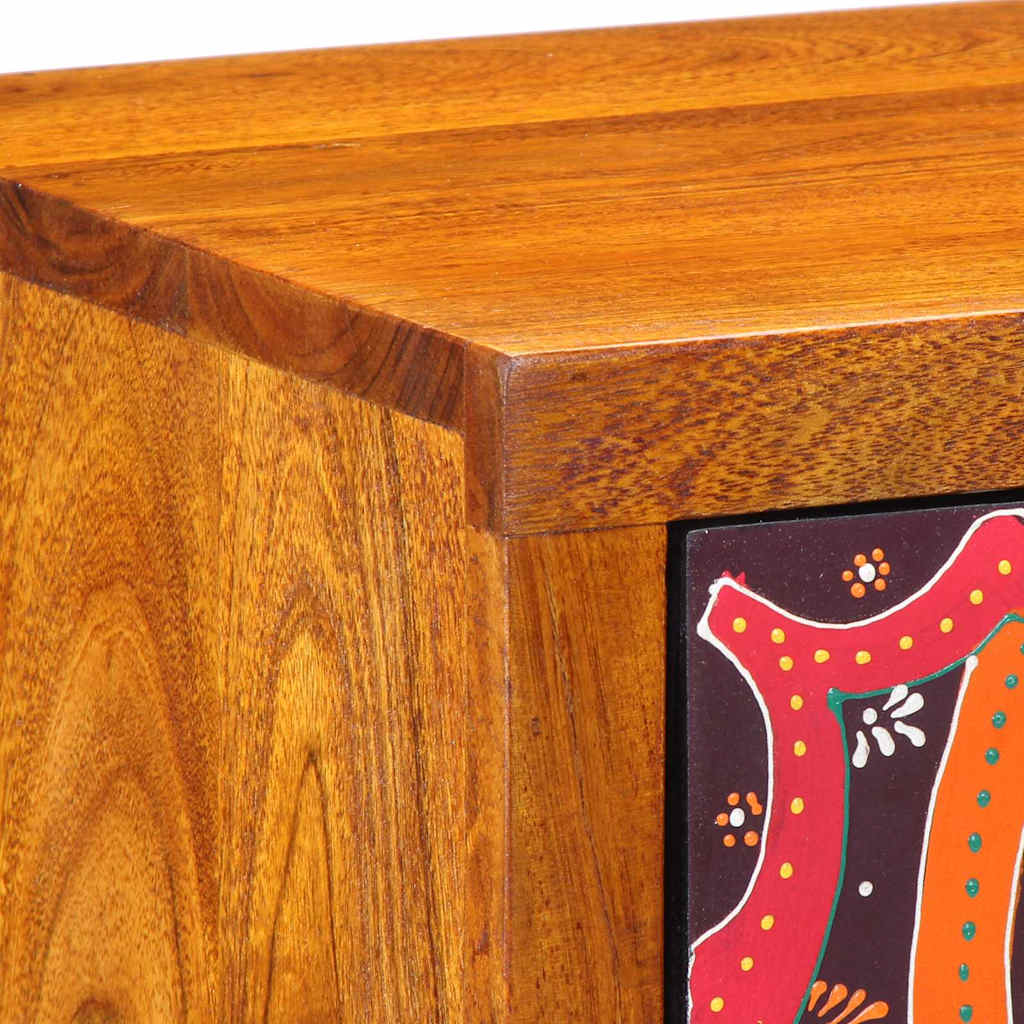 Nachtkastje 2 pcs Bruin 35 x 30 x 40 cm Massief Acaciahout is nu te koop bij PeponiXL, paradijselijk wonen!