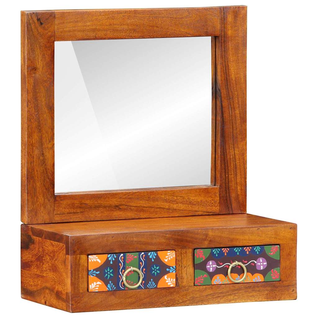Wandkast met lade Bruin 40 x 20 x 50 cm Massief Acaciahout is nu te koop bij PeponiXL, paradijselijk wonen!
