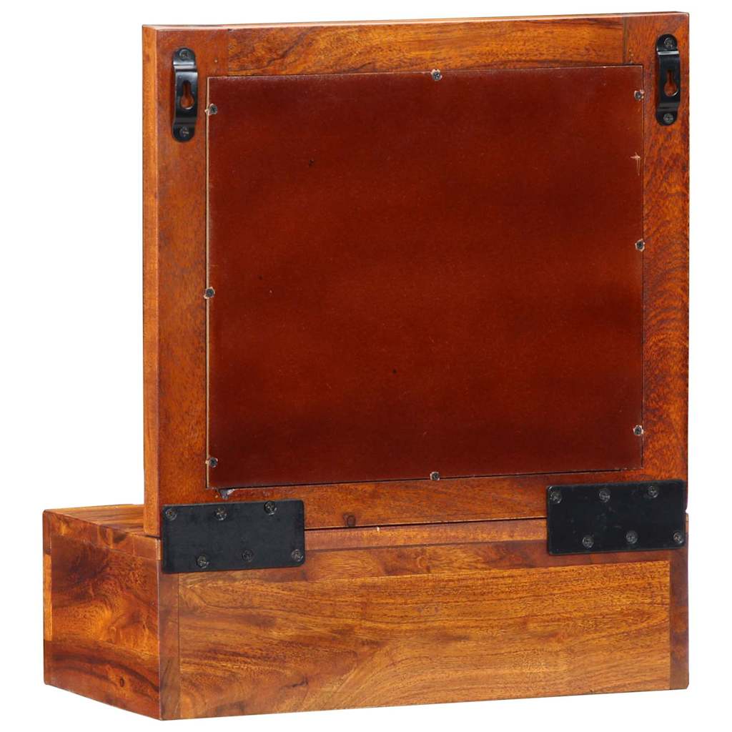 Wandkast met lade Bruin 40 x 20 x 50 cm Massief Acaciahout is nu te koop bij PeponiXL, paradijselijk wonen!