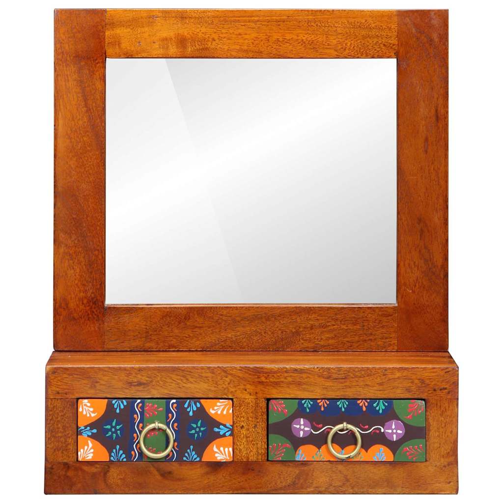 Wandkast met lade Bruin 40 x 20 x 50 cm Massief Acaciahout is nu te koop bij PeponiXL, paradijselijk wonen!