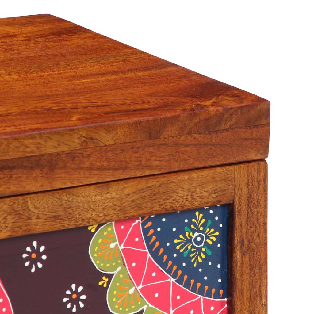 Opbergbox Multikleur 50 x 30 x 40 cm Massief acaciahout is nu te koop bij PeponiXL, paradijselijk wonen!