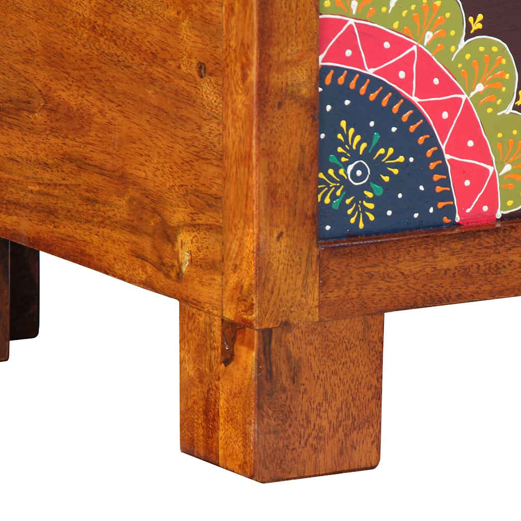 Opbergbox Multikleur 50 x 30 x 40 cm Massief acaciahout is nu te koop bij PeponiXL, paradijselijk wonen!
