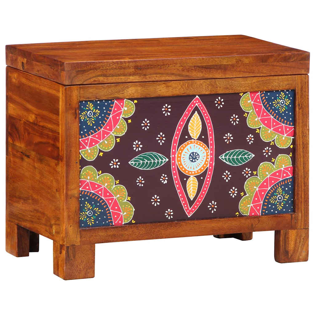 Opbergbox Multikleur 50 x 30 x 40 cm Massief acaciahout is nu te koop bij PeponiXL, paradijselijk wonen!