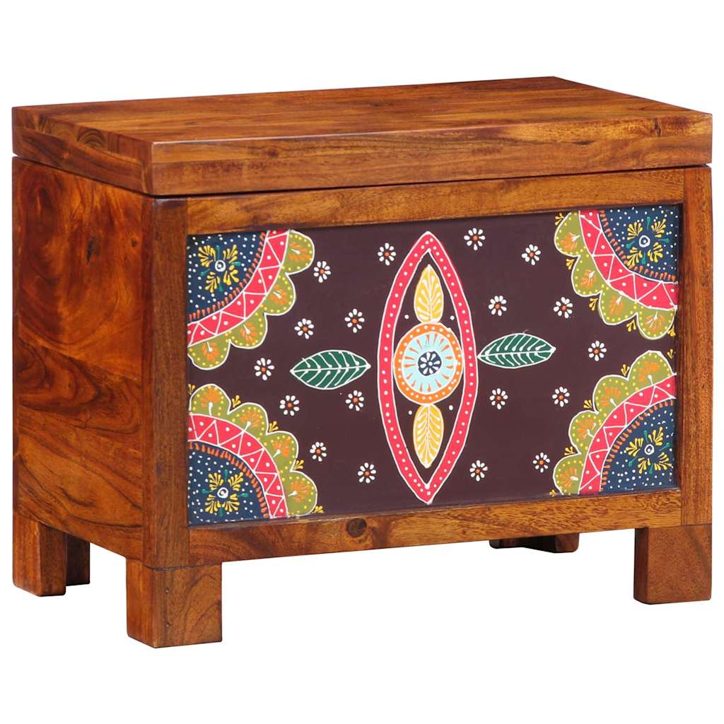 Opbergbox Multikleur 50 x 30 x 40 cm Massief acaciahout is nu te koop bij PeponiXL, paradijselijk wonen!