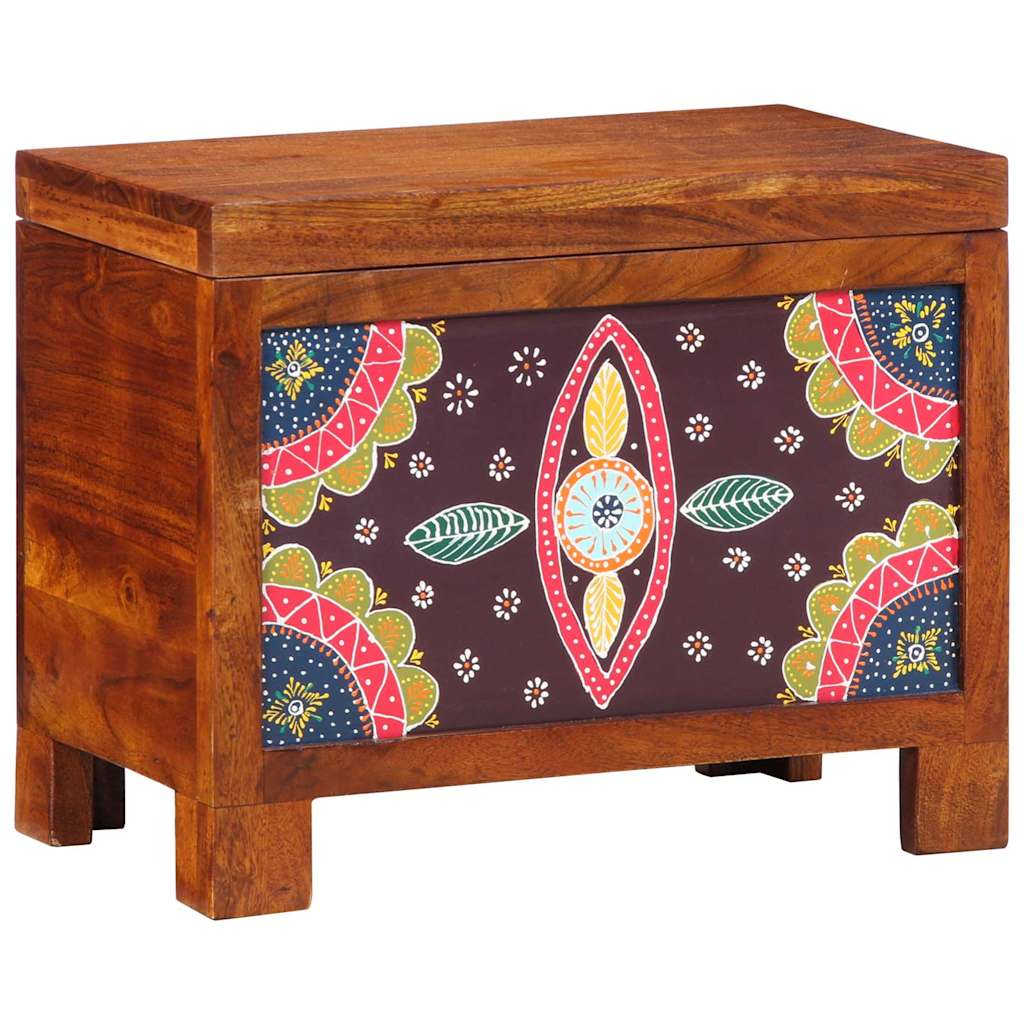 Opbergbox Multikleur 50 x 30 x 40 cm Massief acaciahout is nu te koop bij PeponiXL, paradijselijk wonen!
