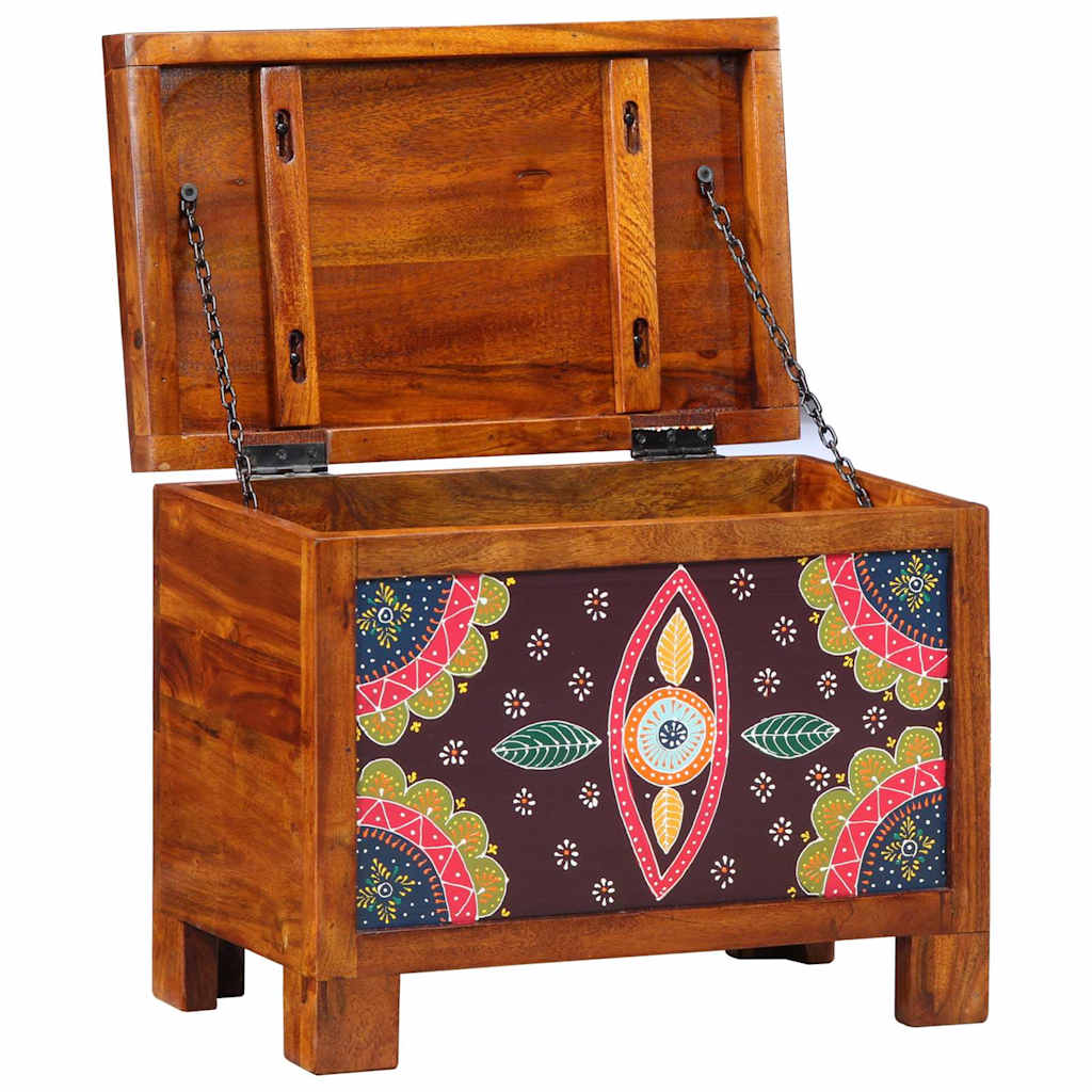 Opbergbox Multikleur 50 x 30 x 40 cm Massief acaciahout is nu te koop bij PeponiXL, paradijselijk wonen!