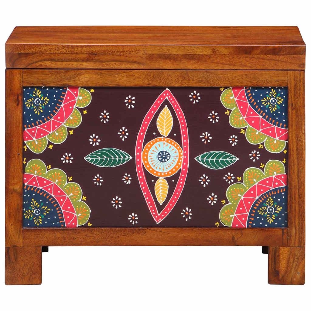 Opbergbox Multikleur 50 x 30 x 40 cm Massief acaciahout is nu te koop bij PeponiXL, paradijselijk wonen!