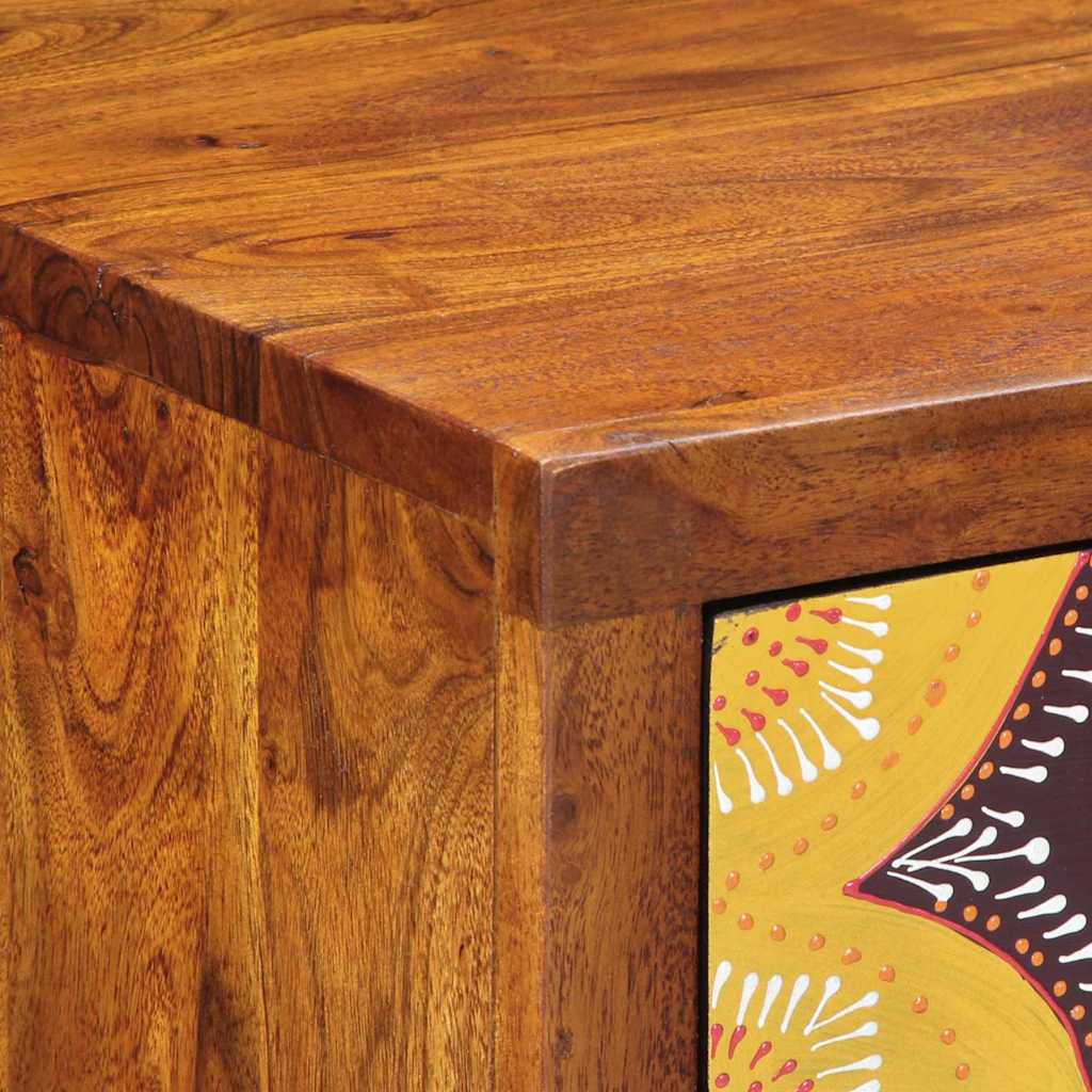 Florale Einde Tafel met lade met opslag Bruin 40 x 35 x 75 cm is nu te koop bij PeponiXL, paradijselijk wonen!