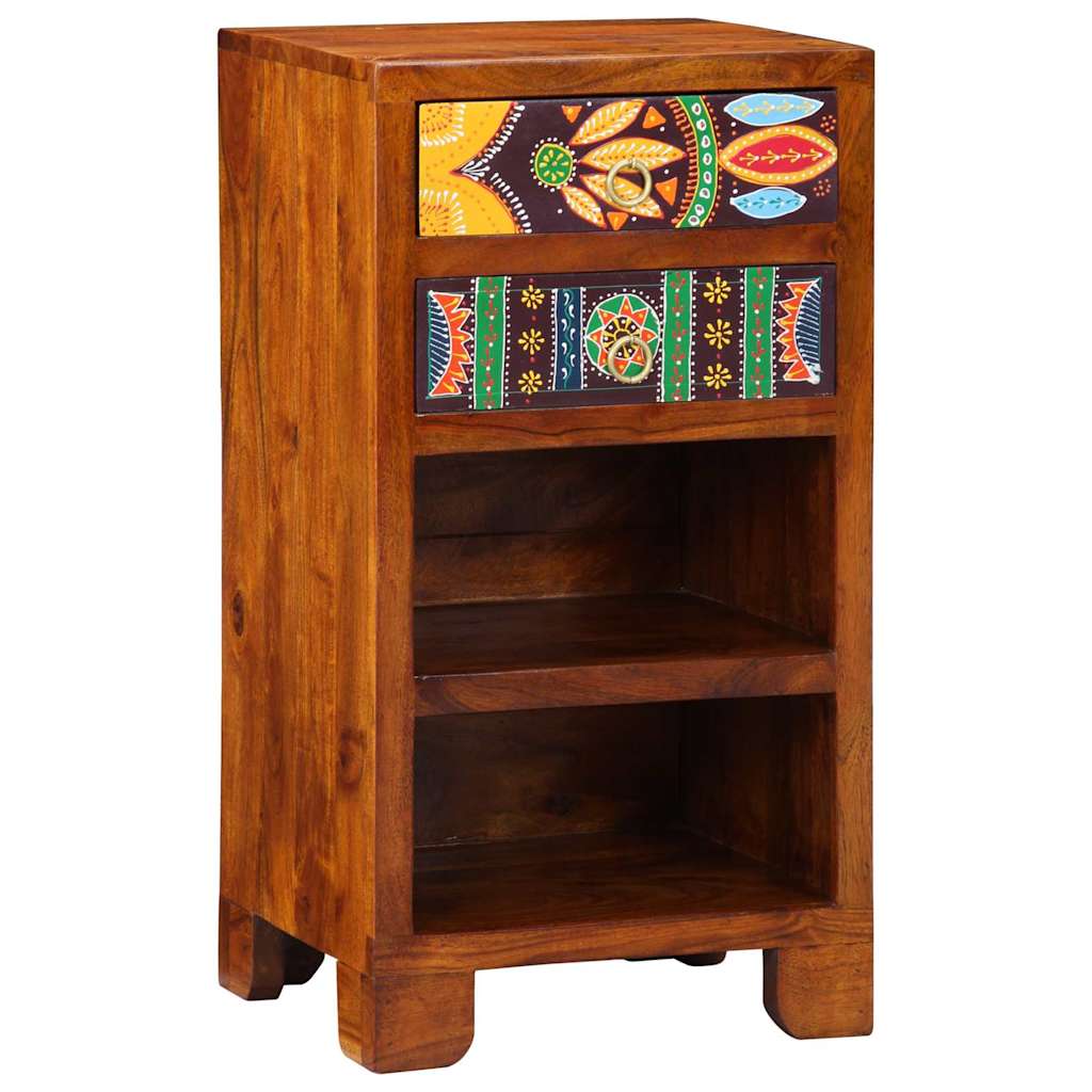 Florale Einde Tafel met lade met opslag Bruin 40 x 35 x 75 cm is nu te koop bij PeponiXL, paradijselijk wonen!
